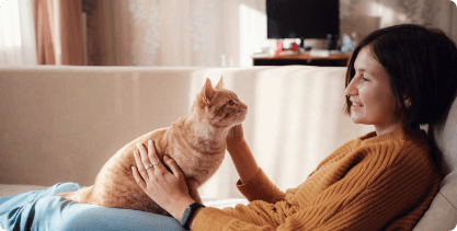 Petting a Cat